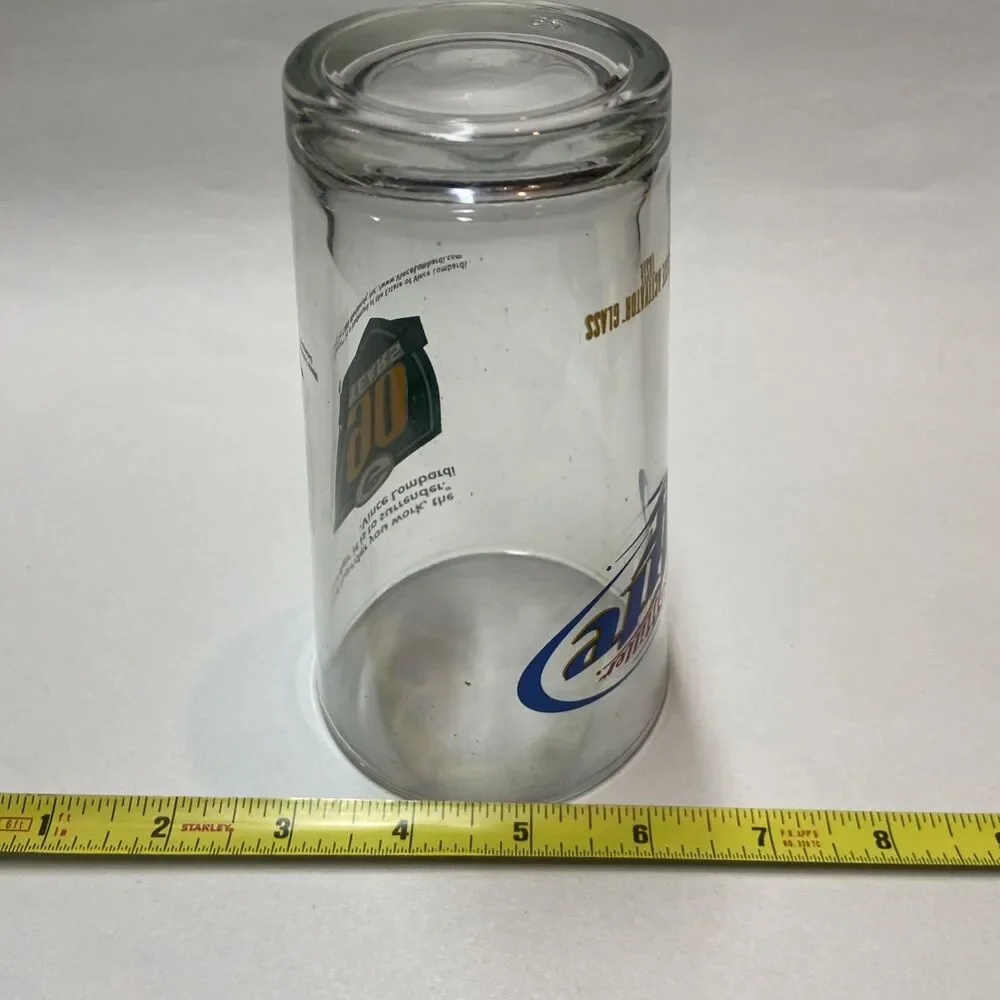 Miller Lite Green Bay Packers Clear Pint Beer Bar Glass 16 oz Standard